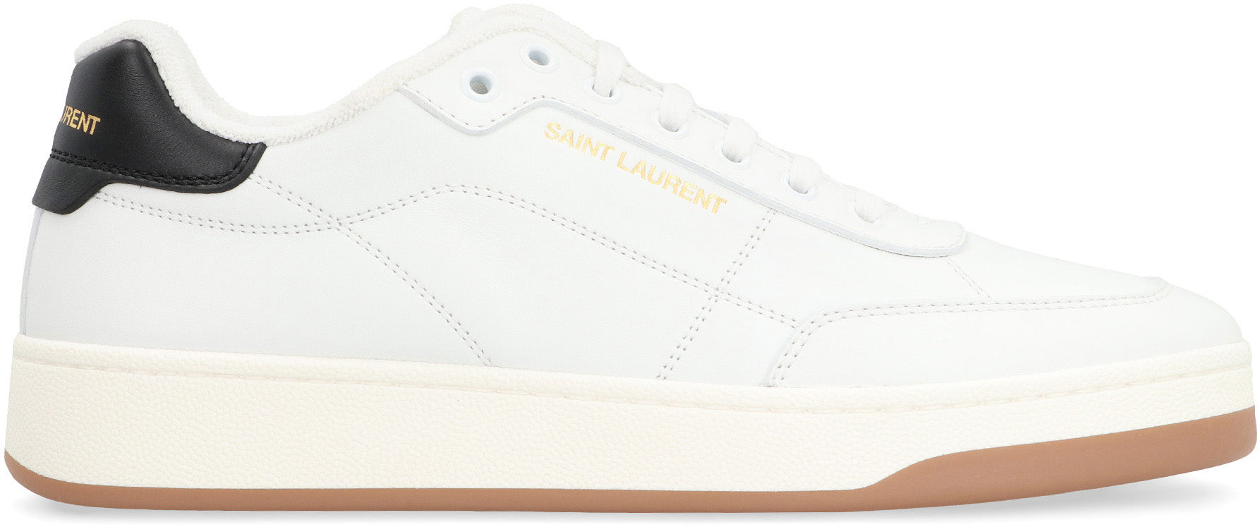 Saint Laurent White Leather Sl/61 Sneakers
