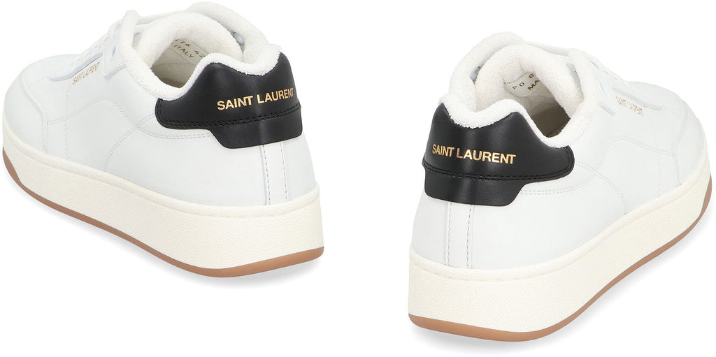Saint Laurent White Leather Sl/61 Sneakers