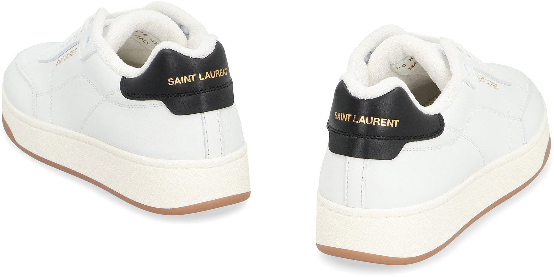 Saint Laurent White Leather Sl/61 Sneakers