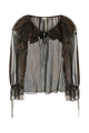 Saint Laurent Printed Silk Blend Blouse