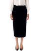 Saint Laurent Black Cotton Skirt