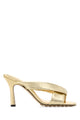 Bottega Veneta Gold Leather Niva Mules