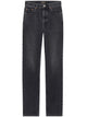 Saint Laurent Relax Straight Black Cotton Jeans
