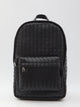 Bottega Veneta Black Leather Intrecciato Backpack