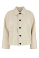 Bottega Veneta Ivory Leather Jacket