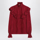 Saint Laurent  Red Damask Silk Shirt