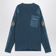 Balenciaga  Blue Uniform Merch Cotton Jumper
