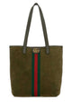 Gucci Olive Green Suede Ophidia Shopping Bag