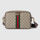 Gucci Printed Canvas Crossbody Bag