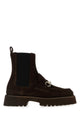 Gucci Sylke Horsebit Suede Calfskin Booties
