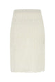 Bottega Veneta White Lace Skirt