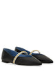Alexander Mcqueen Black Lamb Flats