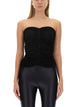 Saint Laurent Crepe Jersey Bustier