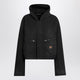 Balenciaga  Cropped Jacket With Hood In Black