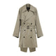 Balenciaga Sage Green Gabardine Trench Coat
