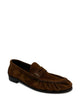 Saint Laurent Brown Leather Loafers