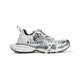 Balenciaga 3Xl Split Logo Sneakers In White/Navy/Grey