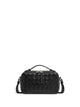 Bottega Veneta Black Silver Pouch Clutch