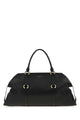 Alexander Mcqueen Black Leather Farringdon Maxi Handbag