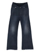 Balenciaga Black Navy Curved Trousers
