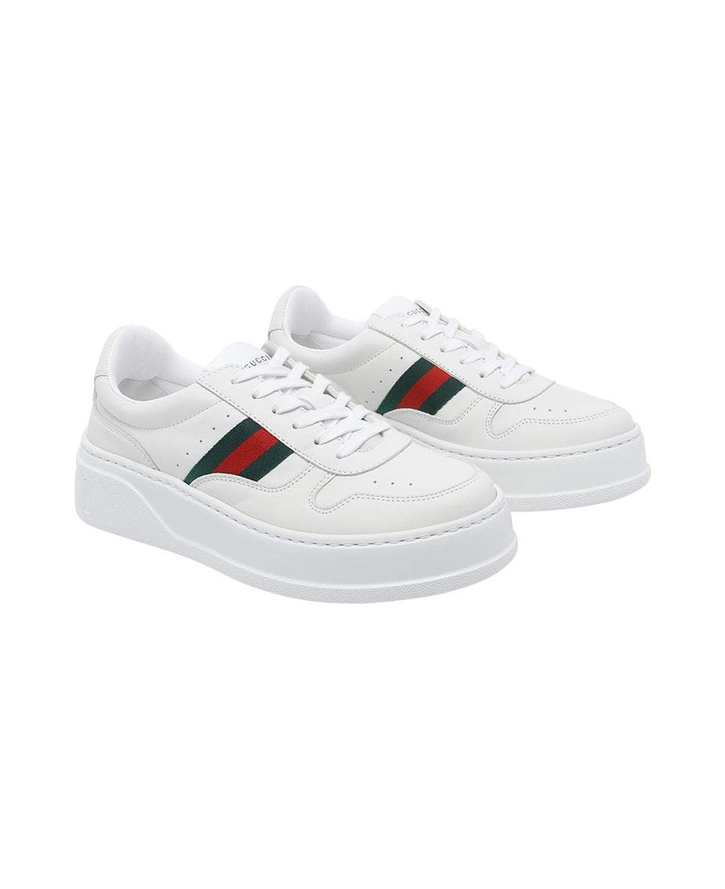 Gucci White Leather Sneakers
