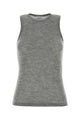 Saint Laurent Melange Grey Cashmere Tank Top