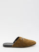 Gucci Camel Suede Slippers