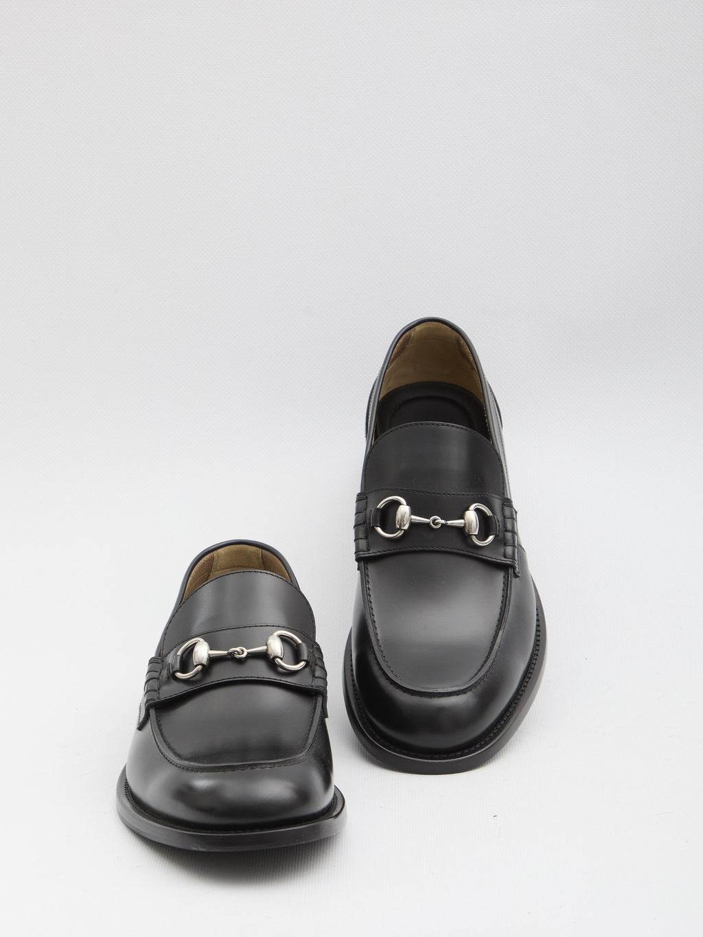 Gucci Black Leather Loafers