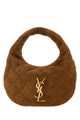 Saint Laurent Caramelcoloured Icarino Bag In Quilted Suede