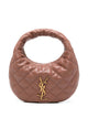Saint Laurent Antiqued Pink Nappa Leather Icarino Shoulder Bag