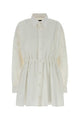 Balenciaga White Cotton Hourglass Dress