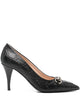 Gucci Décolleté Erin Gucci In Leather With Monogram