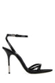 Gucci Black Leather Sandals