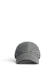 Balenciaga Tilted Typo Cap In Cotton Drill