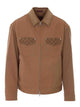 Gucci Brown Jacket With Frontal Zip Closure