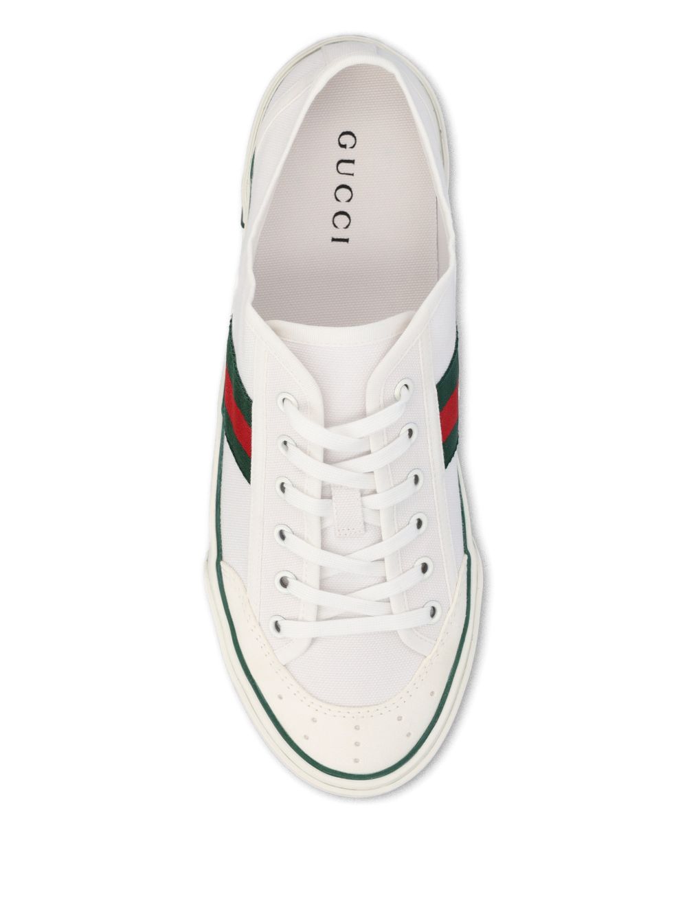 Gucci White Fabric Gucci Tennis 1977 Sneakers