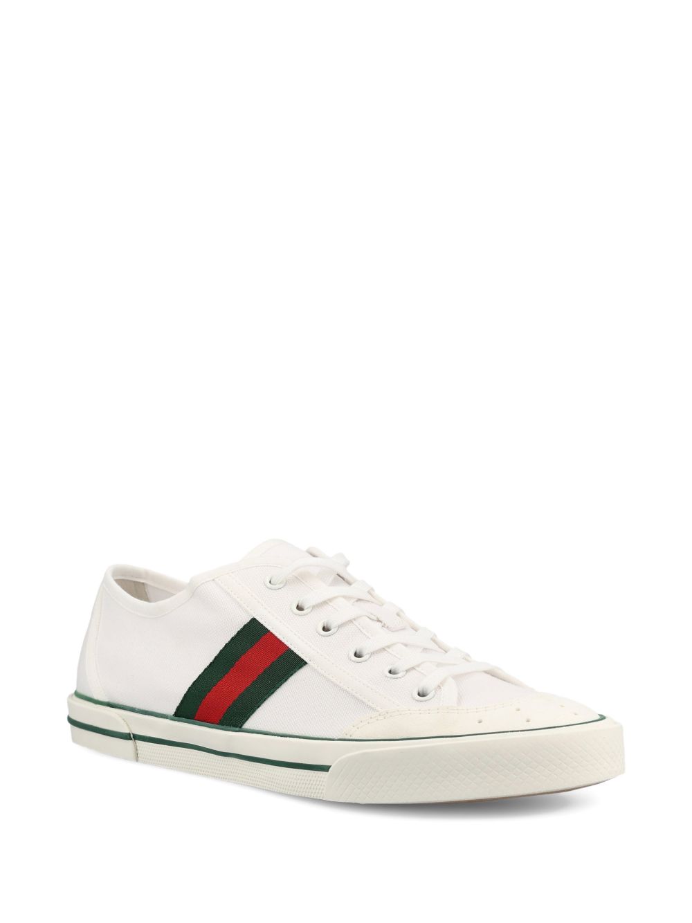 Gucci White Fabric Gucci Tennis 1977 Sneakers