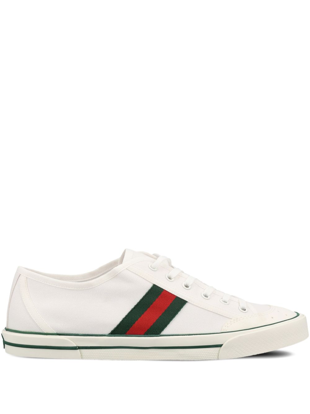 Gucci White Fabric Gucci Tennis 1977 Sneakers