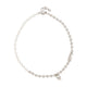 Alexander Mcqueen Skl & Pearl Necklace -  - Metal - Silver
