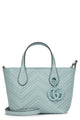 Gucci Pastel Light Blue Leather Small Gg Marmont Handbag