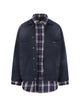 Balenciaga Blue Cotton Shirt Jackets Patched
