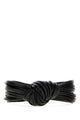 Bottega Veneta Black Leather Knot Bracelet
