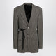 Balenciaga Vichy-Pattern Jacket With Side Lace Detail