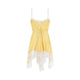 Saint Laurent Yellow Silk Mini Dress