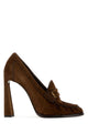 Saint Laurent Brown Suede Le Loafers Pumps