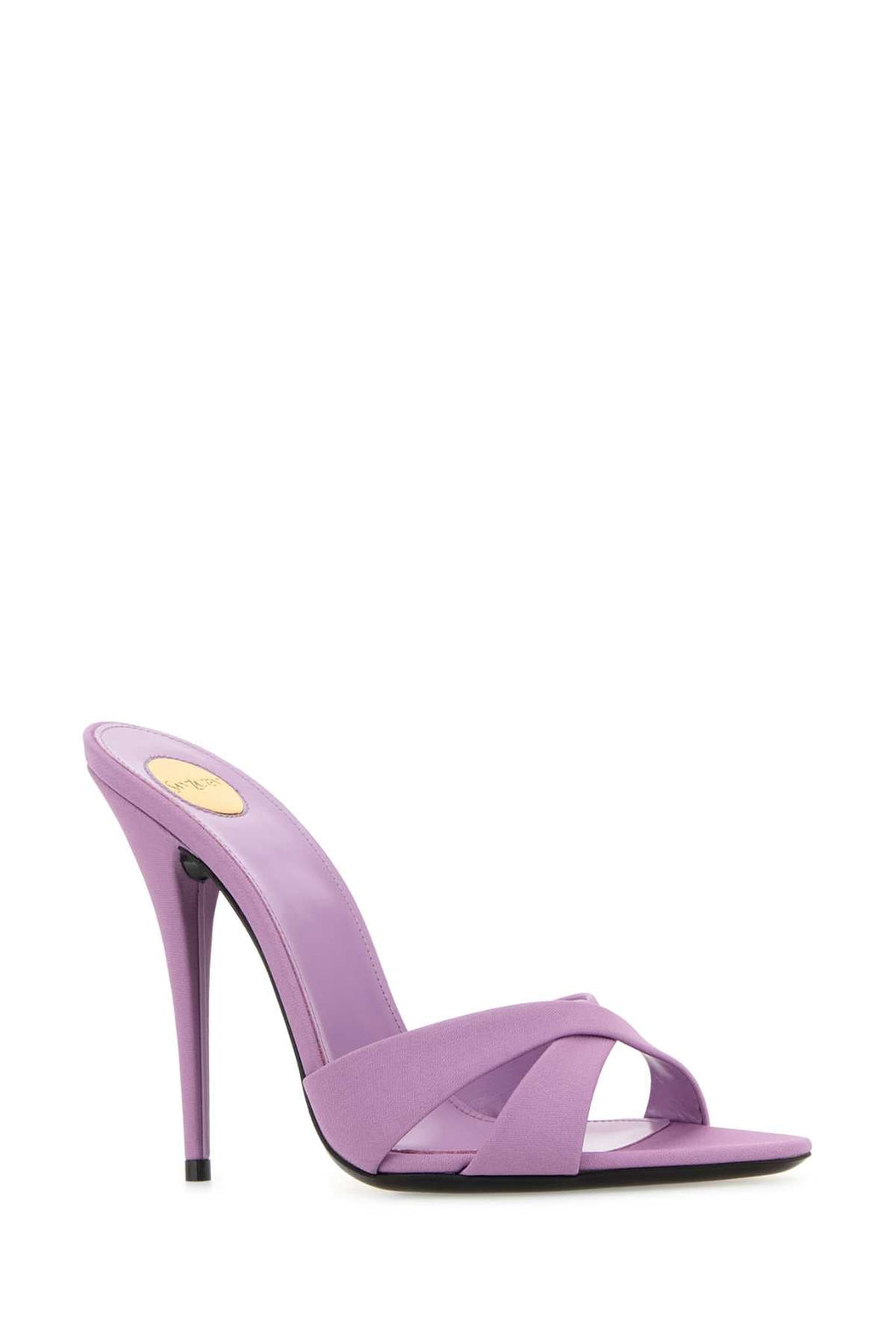 Saint Laurent Lilac Fabric Mules