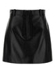 Gucci Black Leather Mini Skirt