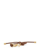 Saint Laurent Cassandre Leather Cord Bracelet