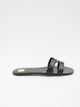 Saint Laurent Mabrouka Leather Flat Sandals