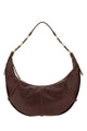 Saint Laurent Brown Leather Saharienne Shopping Bag